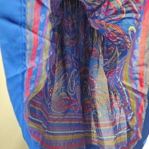 Vintage Paisley Print Skirt Women's Bohemian Midi Pleated Sz1 0 Nostalgic Rare - Picture 9 of 12